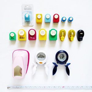 NEW USED LOT 17 LARGE to MINI Craft Paper Punches